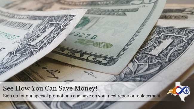 Sign up for special promotions on your Air Conditioner repair in Forney TX with Santa Barbara Air Masters.